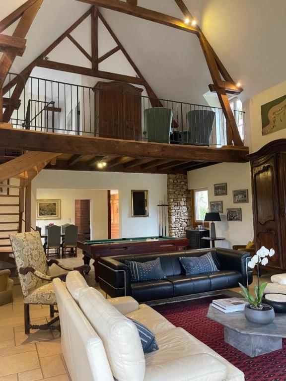 הוילה Coux-et-Bigaroque-Mouzens Manoir De La Brunie-Grand Longere מראה חיצוני תמונה